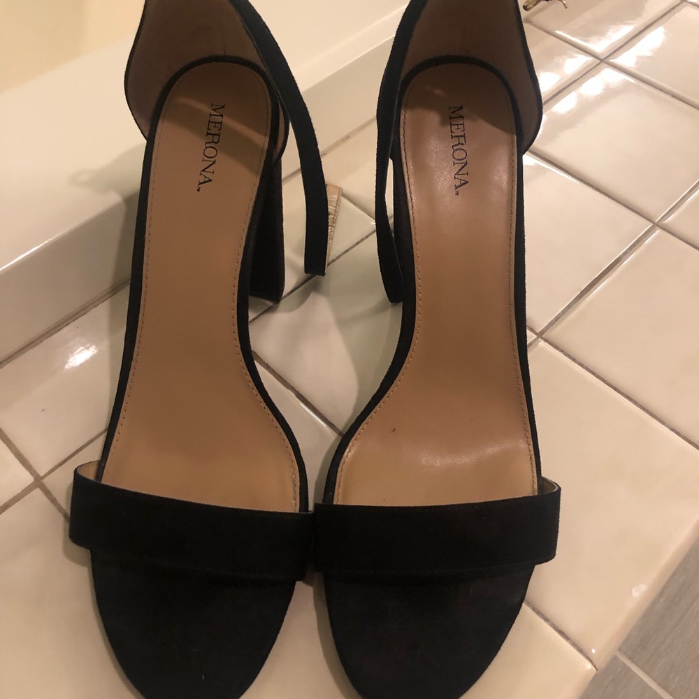 Black Suede Heals